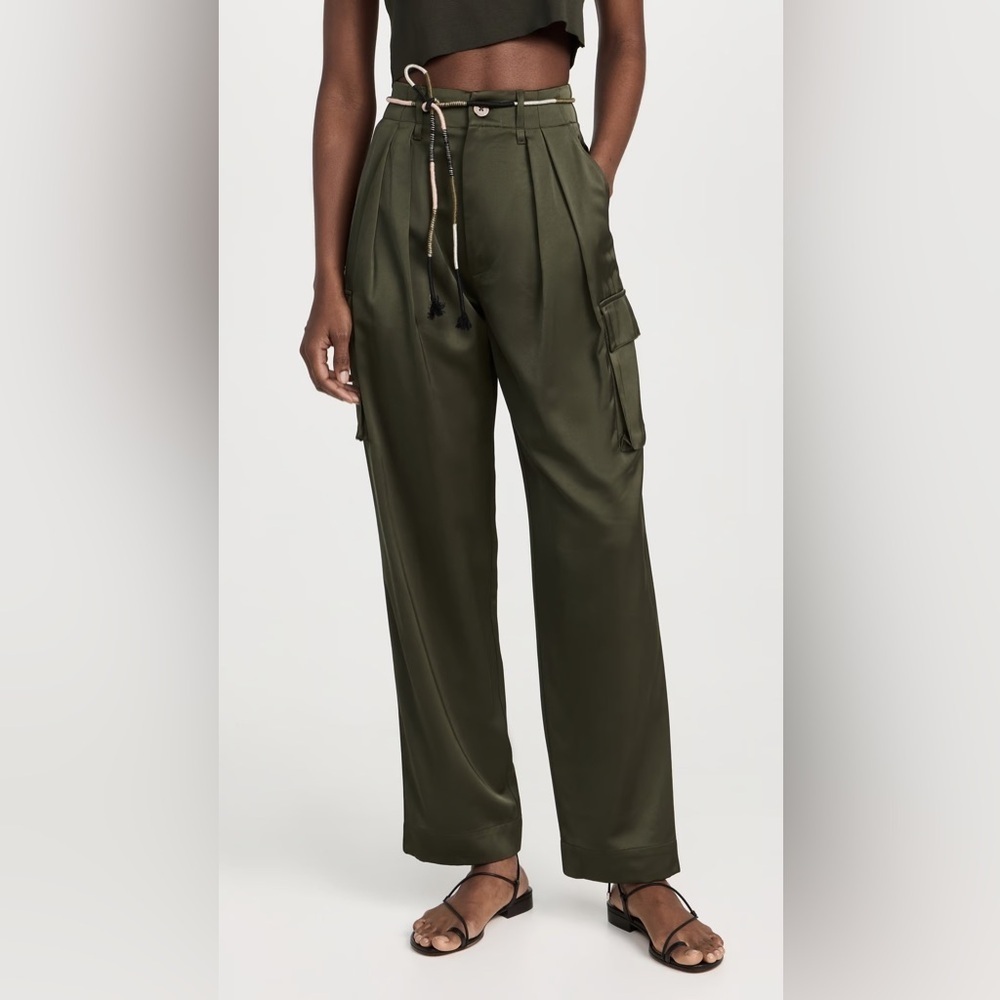 NWT Anthropologie Scotch & Soda Green Utility Pants sz XL